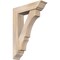 Ekena Millwork Balboa Traditional Smooth Bracket w/ Offset Brace, Douglas Fir, 7 1/2"W x 30"D x 42"H BKT0806X30X42BOA01SDF - alternate 1
